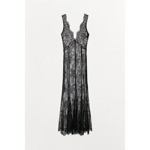 ZARA LONG LACE CAMISOLE DRESS